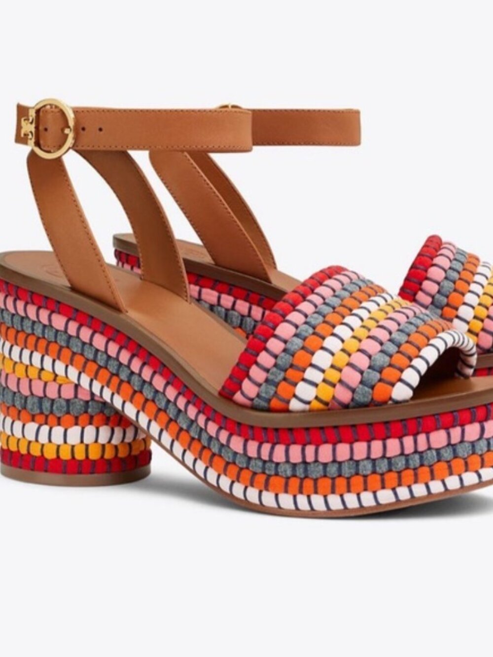 Tory Burch Paloma Block Heel Ankle Strap Sandal